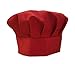 Odelia Tessa's Kitchen Kids - Child's Chef Hat Apron Set, Kid's Size, Children's Kitchen Cooking and Baking Wear Kit For Those Chefs In Training (M 6-12 Year, Red)