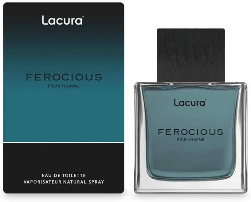 Lacura Ferocious Eau De Toilette for Men Natural Spray 100ml Fresh
