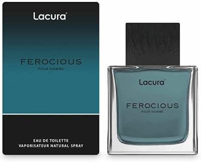 Lacura Ferocious Eau De Toilette for Men Natural Spray 100ml Fresh