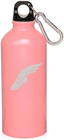 Light Pink Wing Shoe 20Oz Aluminum Sports Water Bottle Canteen Clip Track &amp; Feild Wing Shoe