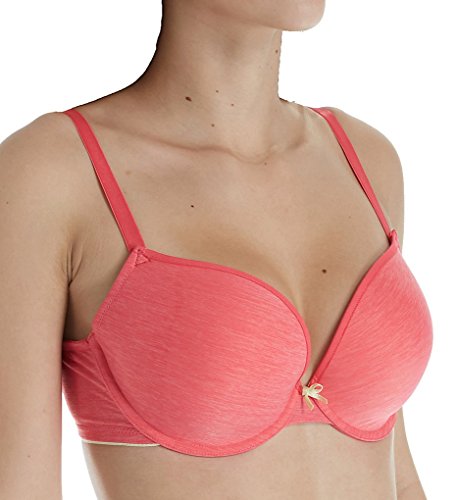 Cleo by Panache KoKo Muse Molded Plunge Racerback T-Shirt Bra (9166) 38E/Coral