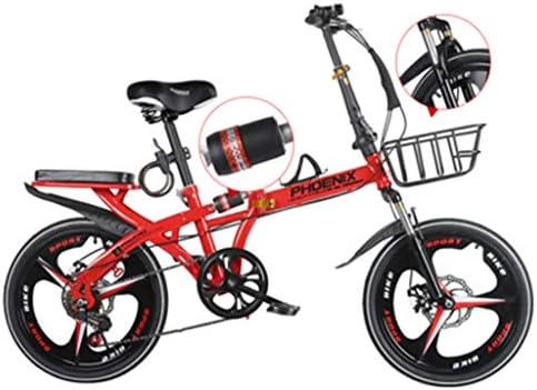 折りたたみ自転車 女性用超軽量自転車 ポータブル自転車 16インチ インチ自転車 小型自転車 Color 115cm Size Red ショッピング 150 110