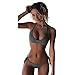 Besde Women Bikini Set Push-up Padded Swim Suit Beach Wear Bathing Suits Bandage Monokini (Green, L)