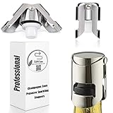 Champagne Sealer Stopper, BGMAX 3 Pack Stainless