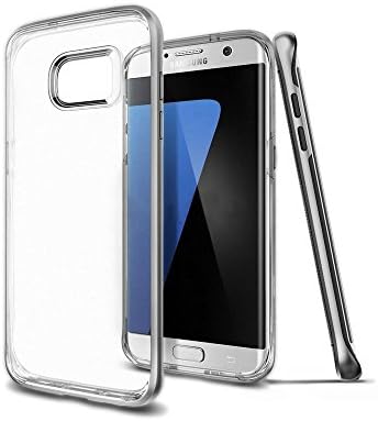 Galaxy S7 Edge Case,ILUXUS PREMIUM BUMPER Clear TPU / PC Frame Slim Dual Layer Premium Case for Samsung Galaxy S7 Edge (Gunmetal)