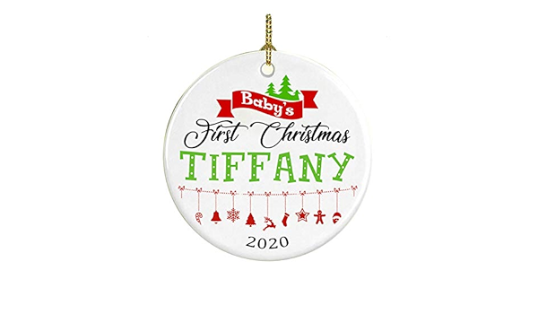 tiffany baby's first christmas ornament