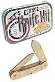Canoe Wooden Knife Kit USA Tin Box-Science Kits