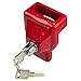 VULCAN Glad Hand Lock with Red Powder Coat and 2 Keys - Forged Steel