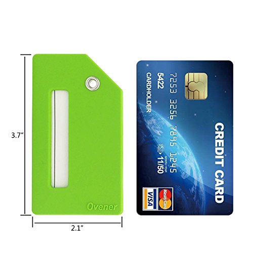 Silicone Luggage Tag With Name ID Card Perfect to Quickly Spot Luggage Suitcase (Plane 5Pcs Green) - Thumbnail 3