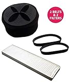 Think Crucial Replacements for Bissell Belts & 2 Filters Fit Style 9, Compatible with Part # 2031183, 32074 & 32076