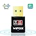WIFOX Mini Wifi Adapter - Dual Band 2.4G/5G USB Wireless Adapter with High Gain Antenna, USB Wi-Fi Dongle Adapter For Desktop/Laptop/PC Support Windows XP/Vista/7/8/8.1/10 Mac OS X 10.4-10.12