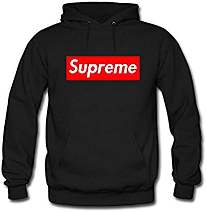 Men's Cool Supreme Logo Printed Fashion Pullover Hoodies Sweatshirt