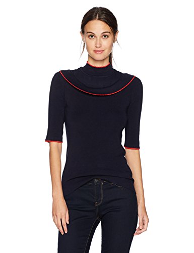 Vero moda women s belvedere highneck sweater, navy blaz…