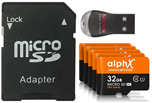 7 Piece Bundle Alphx 32gb 5 Pack Micro Sd High Speed Class 10 Memory Cards For 7 Piece Bundle Alphx 32gb 5 Pack Micro Sd High Speed Class 10 Memory Cards For