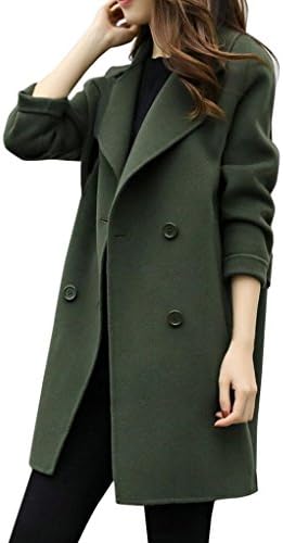LOUSHI Womens Jacket, New Autumn Winter Ladies Jacket Casual Outwear Parka Cardigan Slim Coat Overcoat (Army Green, S)