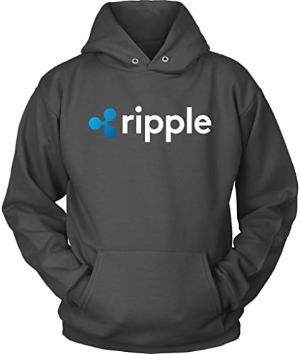 Sunshine Coast Apparel Ripple XRP Cryptocurrency Unisex Logo Hoodie (Grey, S)