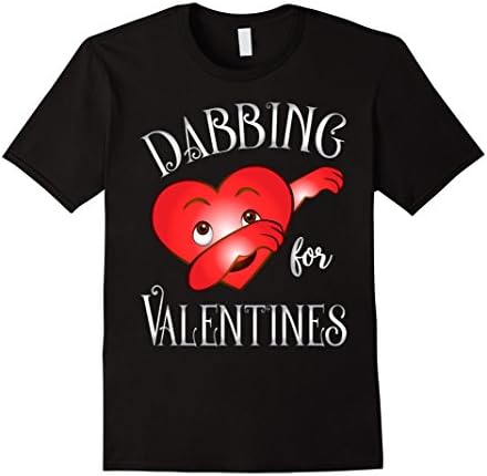 Cute and Funny Dabbing For Valentines Day Heart Love T-Shirt