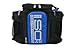 Isolator Fitness 3 Meal ISOBAG Meal Prep Management Insulated Lunch Bag Cooler with Stackable Meal Prep Containers, ISOBricks, and Strap - MADE IN USA (Black/Blue Accent)
