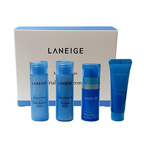 Korea Cosmetics 2014 New Advanced!! Laneige Basic Step Moisture Trial Kit (4 Items) (888429244430)