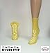 Secure Step Double-Sided Non Slip Comfort Safety Sock - Yellow - XLarge (2 Pair) - Men's Size: 8-9 / Women's Size: 9-10
