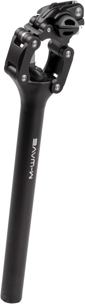 M-Wave Mwavz Unisex Adult Fourspring Vario Parallelogram Seat Post - Black, Ø 27.2 mm