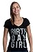 Birthday Girl | Cute Sexy Cool B-Day Bar Crawl Party Ladies' Deep V-Neck T-Shirt-(Black,2XL)