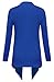 Womens Drape Hem Cardigan 2X-Large Royal Blue