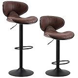 SUPERJARE Adjustable Counter Height Bar Stools Set