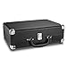 Vinyl Record Player with Speakers 3 Speed Portable Turntable Suitcase Built in 2 Speakers RCA Line Out AUX Headphone Jack -Black