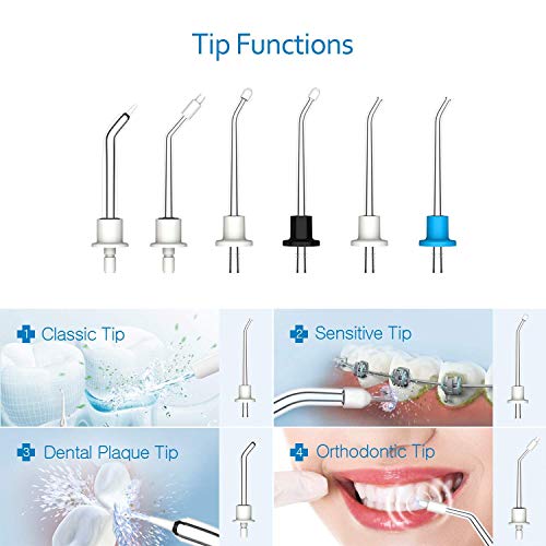 Water Flosser, Portable Oral Irrigator Rechargeable Dental Flosser IPX7 Waterproof 3-Mode Dental Care Waterjet