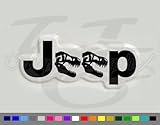 Jeep Wrangler T-Rex Skull Vinyl Fender Side Decals 1 Pair