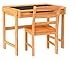 Lipper International Child's Chalkboard Desk and Chair, 2-Piece Set, Pecan Finish