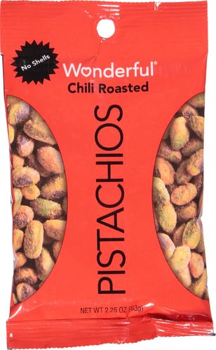 WONDERFUL PISTACHIOS NO SHELLS CHILI ROASTED PISTACHIOS 2.25 OZ