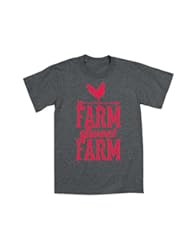 Apparel: Farm Sweet Farm Cute Cool Country - Youth T-Shirt - Heather charcoal - Small - KidTeez
