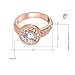 Winter.Z Womens Jewelry Popular Explosion Models Austria Crystal Rose Gold Wheel Ring Wedding