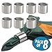 mDesign Napkin Rings for Home, Kitchen, Dining Room - Pack of 8, Brushed Stainless Steel