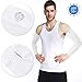 SHINYMOD Arm Sleeves for Men Compression Sleeves UV Protection Arm Warmer Cooling UPF 50 Sun Sleeve, White, 1 Pair