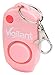 Vigilant 130dB Personal Alarm - Backup Whistle - Button Activated with Hidden Off Button - Bag Key Chain Clip - Batteries Included, Pink, 1-Pack