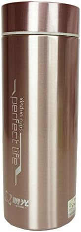 Stainless Steel Thermal Beverage Vacuum Bottle Travel Mug (400ML / 13.5 Ounce (Rose Gold))