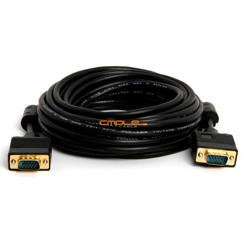 Cmple - SVGA Super VGA M/M Monitor Cable w/ ferrites (Gold Plated) -25FT