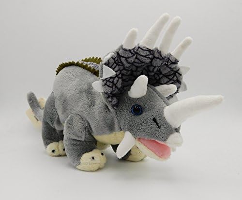 Unipak 9" Grey Triceratops Dinosaur Plush Stuffed Animal
