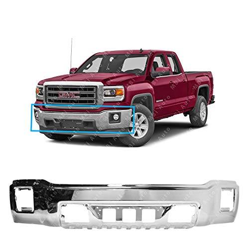 MBI AUTO - Chrome, Steel Front Bumper Face Bar for 2014-2015 GMC Sierra 1500 Series 14-15, GM1002848