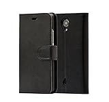 i-UniK BLU R1 HD 8/16 GB Kickstand Flip Cover with Card/ID Holder R0010UU Phone Wallet Case (Black)