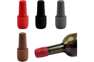 Reusable Sparkling Wine Bottle Silicone Wine Bottle Stopper,4Pcs Silicone Wine Stopper Wine Bottle Stopper Cork,Reusable Sili