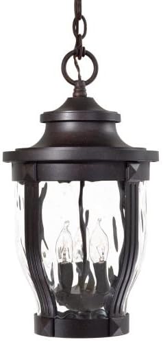 The Great Outdoors 8764-166 3 Light Lantern Pendant from the Merrimack Collectio, Corona Bronze