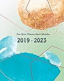 2019-2023 Five Year Planner And Calendar: Watercolor Cover, Monthly Schedule Organizer, 60 Months Ca by Joni Stallworth
