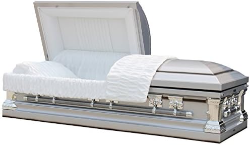 Amazon Com Overnight Caskets Knight Silver W White Interior