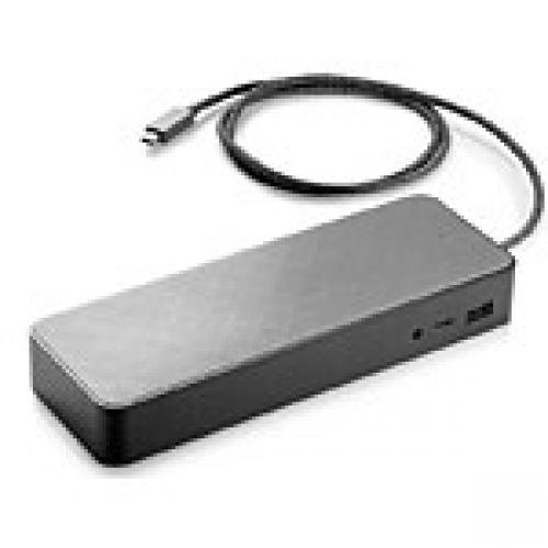 HP 1MK33UT#ABA USB-C Universal Docking Station for Chromebook 14 G4, EliteBook 1040 G4, ZBook Studio G3 Mobile WorkStation & More, Black