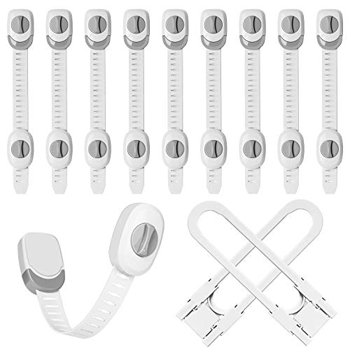 Momcozy Bloque Tiroir Securite Pour Enfant Lot De 12 10 Bloque Bebe 2 Serrure Armoire En Forme De U Verrouillage De Securite Pour Placard Frigidaire Tiroirs Toilettes Systeme De Double Serrure Reconditionne Reepeat