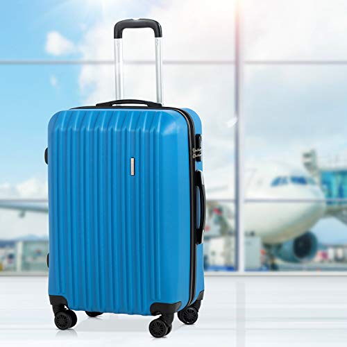 Murtisol ABS Hardside Luggage Sets With 360°Spinner Dual Wheels,Durable